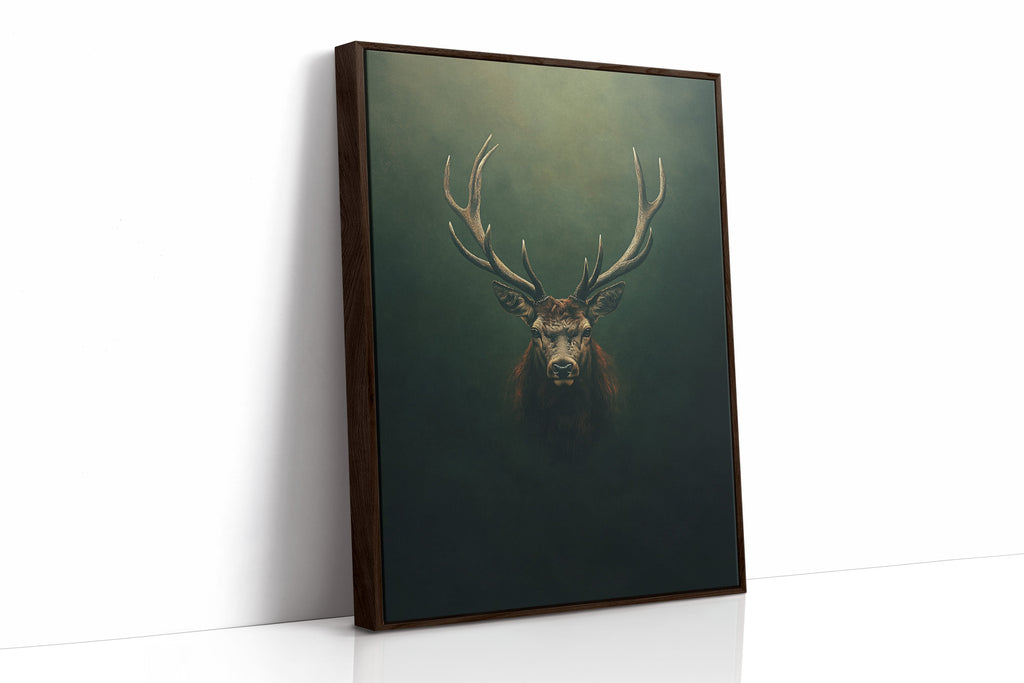 Crowned Stag in Forest Shadows