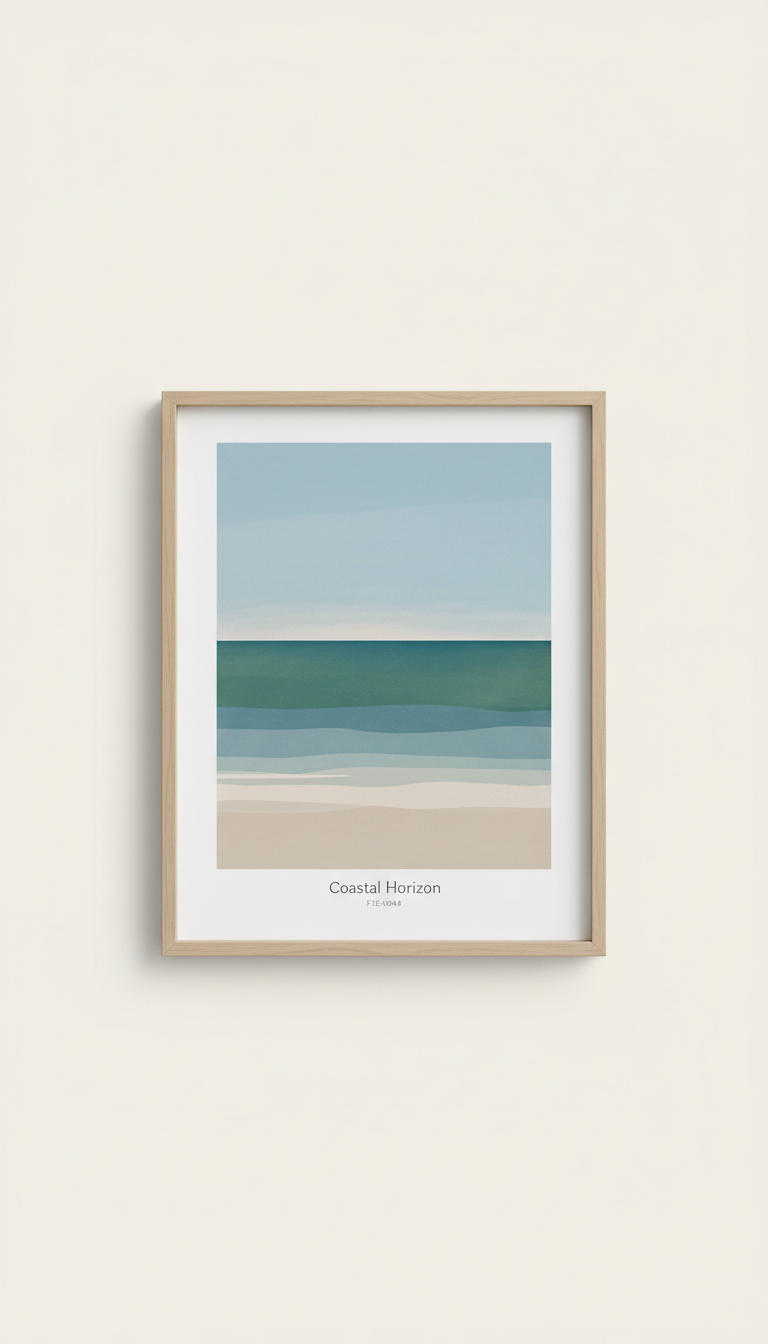 Coastal horizon archival art print