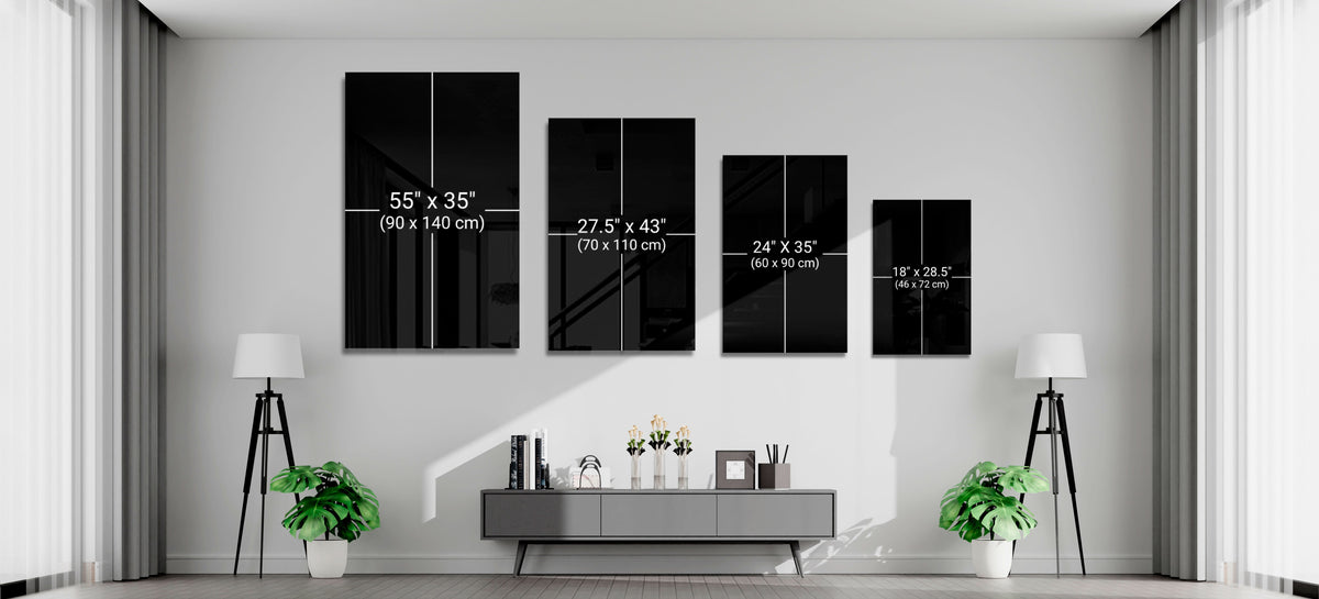 Get Shit Done Bold Black Glass Wall Art