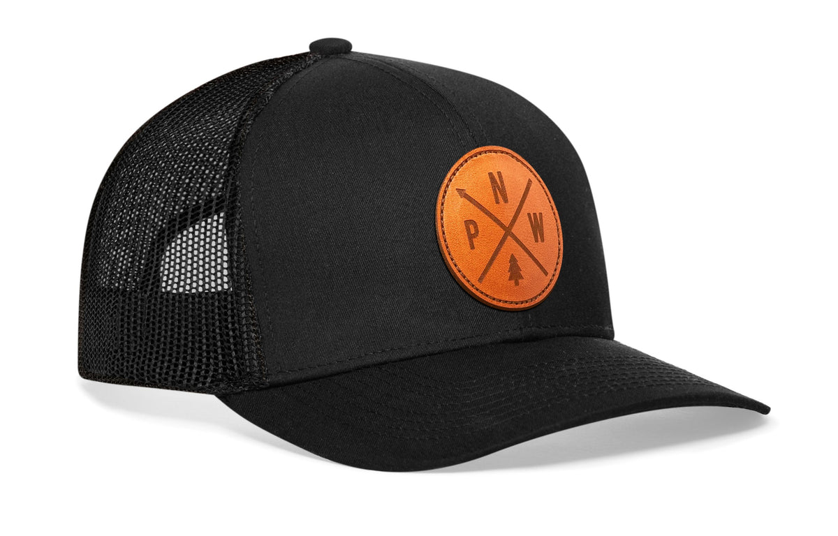 Pacific Northwest Trucker Hat  |  Leather PNW X Snapback